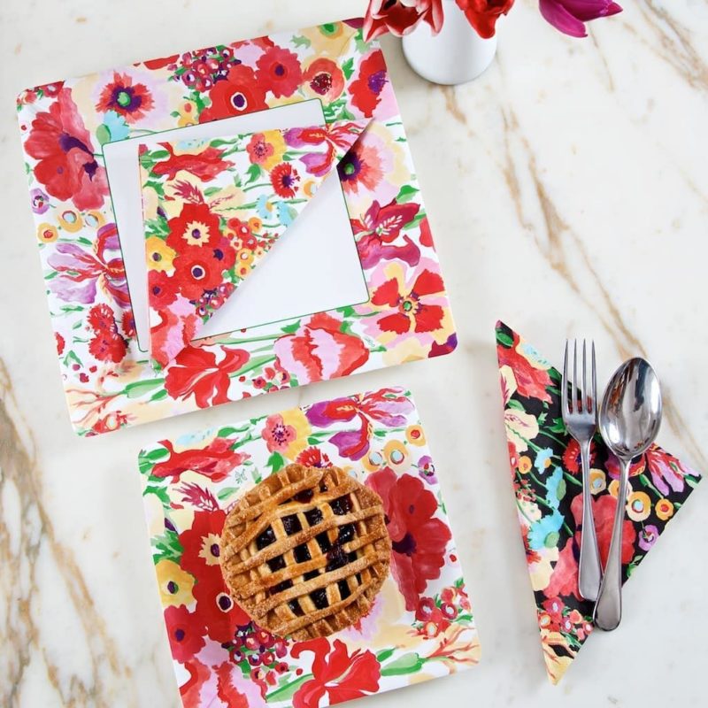 Collier Campbell colorful napkins and placemats