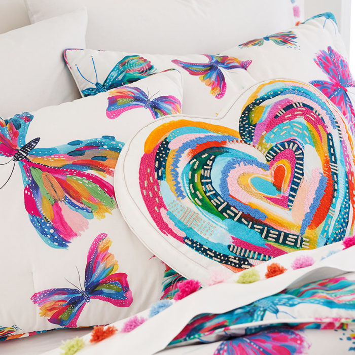 colorful EttaVee bedding set at Pottery Barn Kids