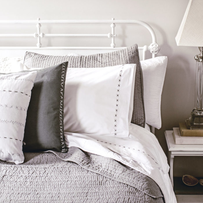 Heirloomed bedding and pillows