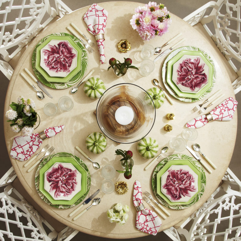 Botanical tablescape by Oscar de la Renta for the New York Botanical Garden