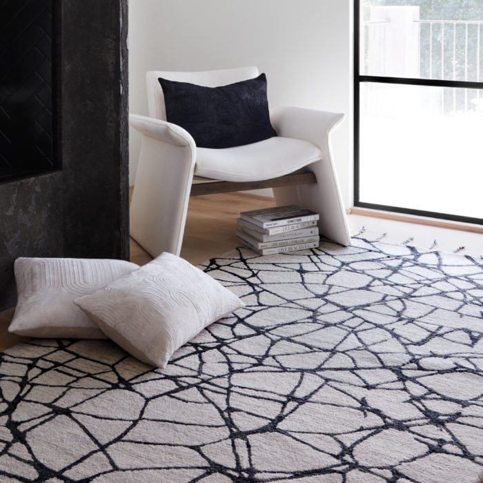 Nikki Chu black and white rug