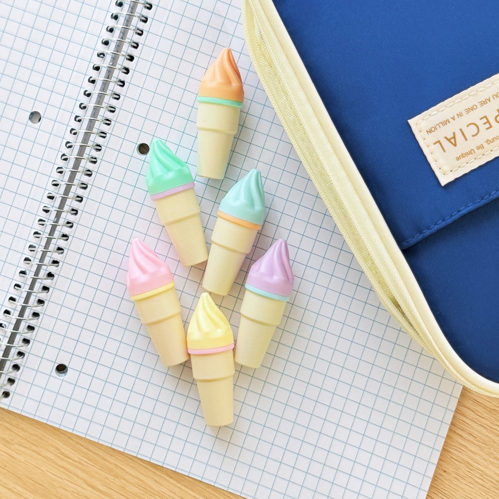 ice cream cone erasers